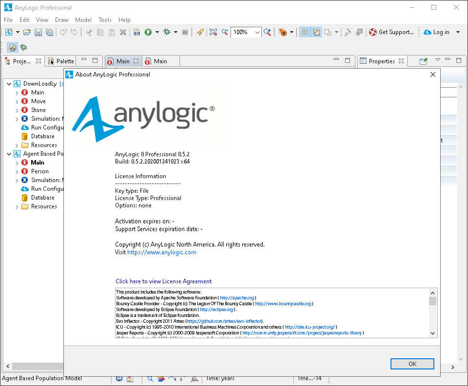 AnyLogic Professional 8.5.2 Windows Linux