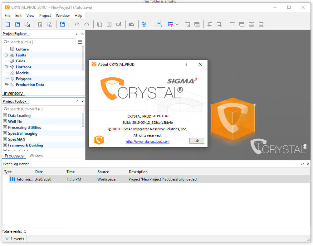CRYSTAL PROD 2019.1.16