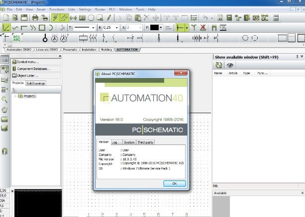 PCSCHEMATIC Automation 20.0.3.54