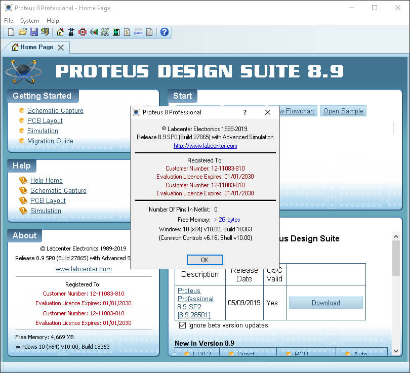 Proteus Professional 8.10 SP3 Build 29560