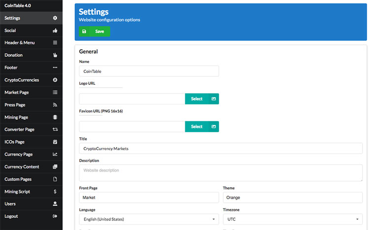 Cryptocurrency Markets, ICOs & Mining CMS v5.0 2019